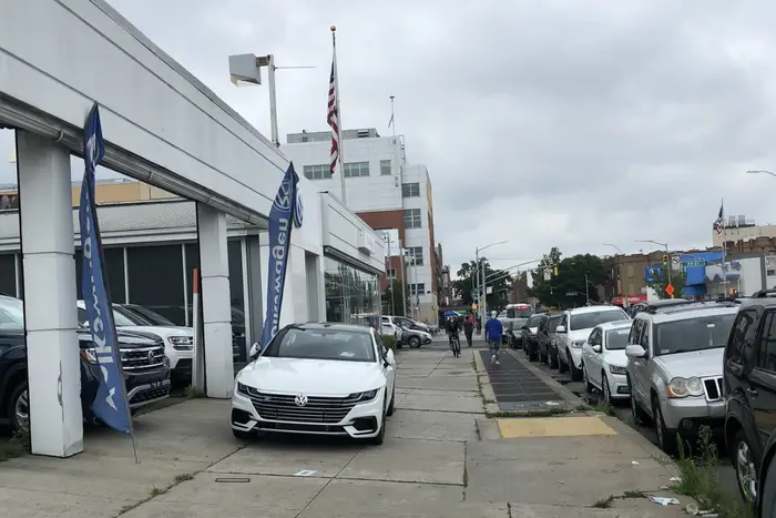 A photo taken outside the Bay Ridge Volkswagen dealership this past summer